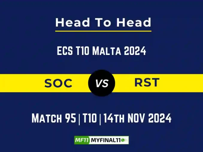 SOC vs RST Player Battle, Head to Head Team Stats, Team Record