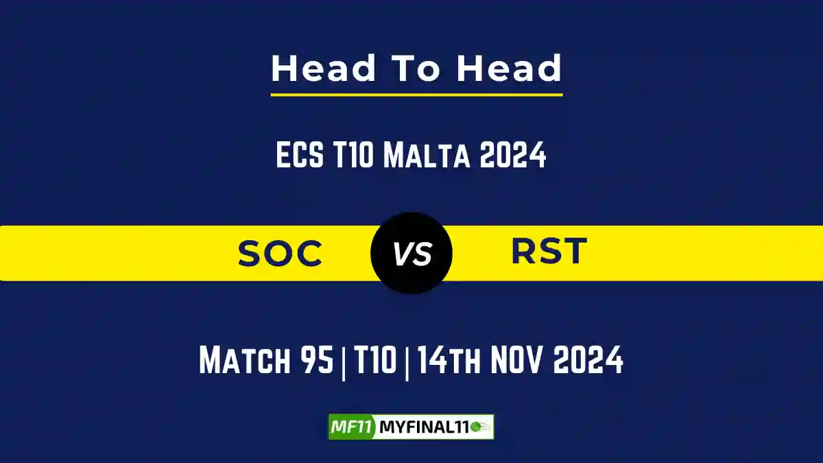 SOC vs RST Player Battle, Head to Head Team Stats, Team Record