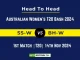 SS-W vs BH-W Player Battle, Head to Head Team Stats, Team Record - Australian Women's T20 Bash 2024