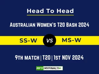 SS-W vs MS-W Player Battle, Head to Head Team Stats, Team Record - Australian Women's T20 Bash 2024