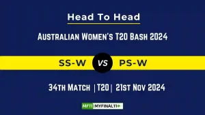 SS-W vs PS-W Player Battle, Head to Head Team Stats, Team Record - Australian Women's T20 Bash 2024