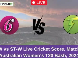 SS-W vs ST-W Live Cricket Score, Match 22, Australian Women’s T20 Bash, 2024