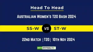 SS-W vs ST-W Player Battle, Head to Head Team Stats, Team Record - Australian Women's T20 Bash 2024