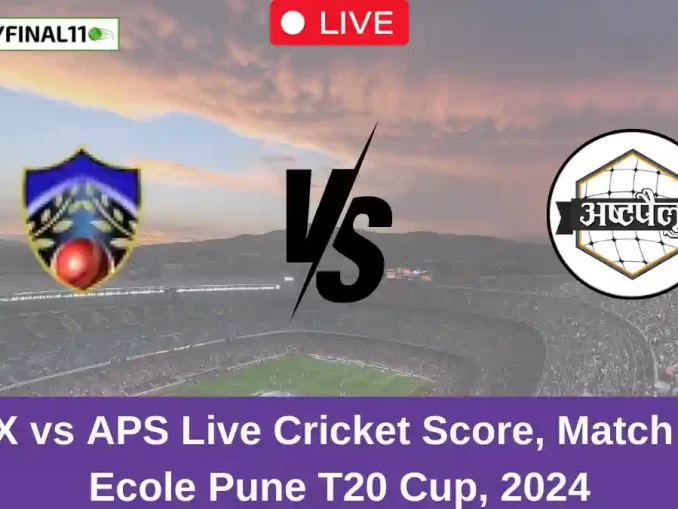 SSX vs APS Live Cricket Score, Match 10, Ecole Pune T20 Cup, 2024