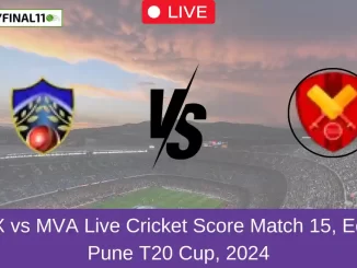 SSX vs MVA Live Cricket Score Match 15, Ecole Pune T20 Cup, 2024