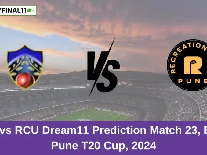 SSX vs RCU Dream11 Prediction Match 23, Ecole Pune T20 Cup, 2024