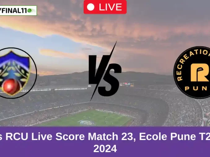 SSX vs RCU Live Score Match 23, Ecole Pune T20 Cup, 2024