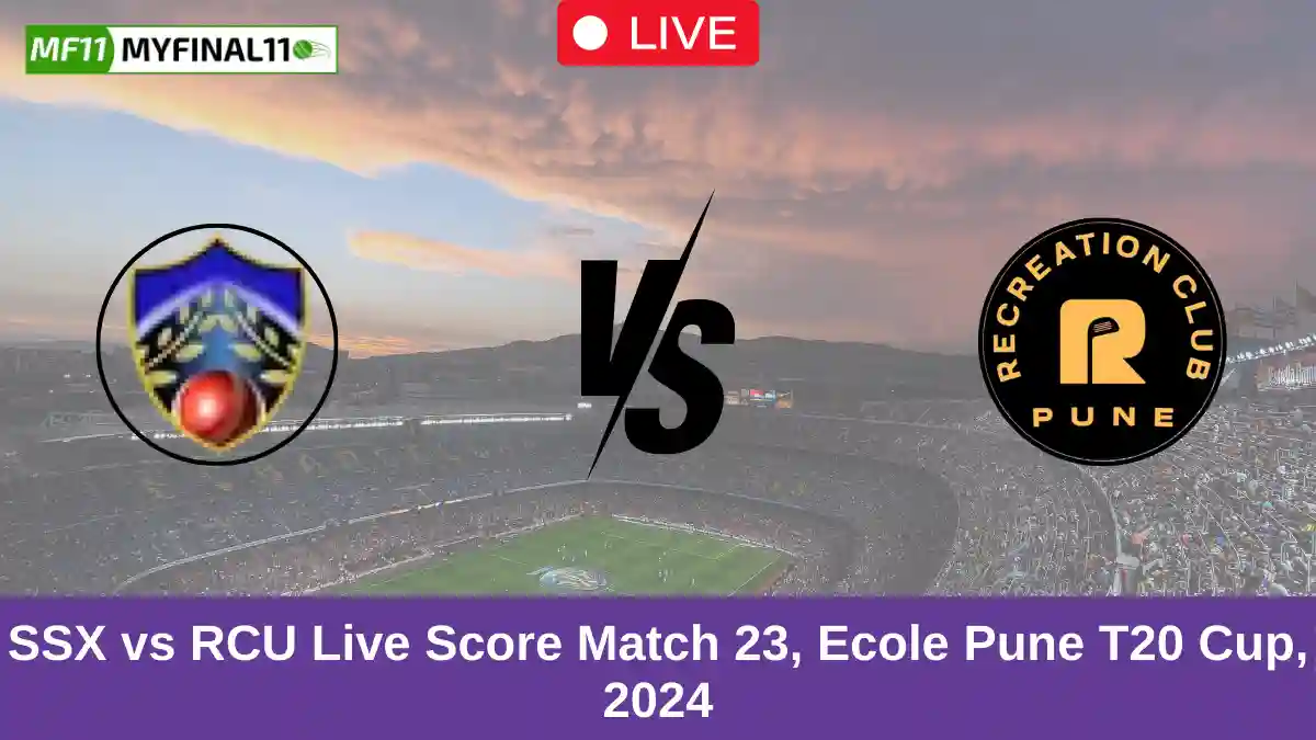 SSX vs RCU Live Score Match 23, Ecole Pune T20 Cup, 2024