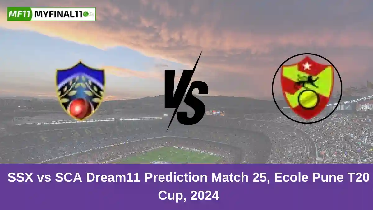 SSX vs SCA Dream11 Prediction Match 25, Ecole Pune T20 Cup, 2024