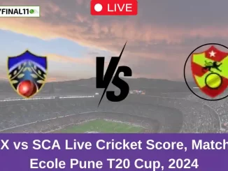 SSX vs SCA Live Cricket Score, Match 5, Ecole Pune T20 Cup, 2024