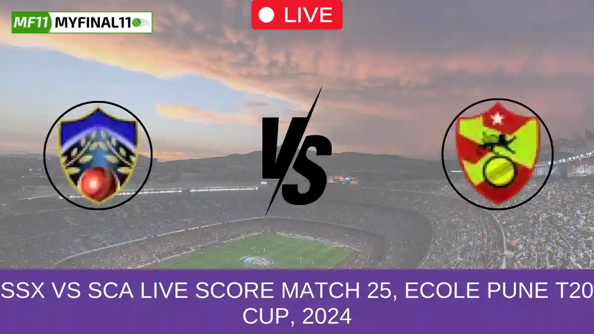 SSX vs SCA Live Score Match 25, Ecole Pune T20 Cup, 2024