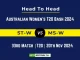 ST-W vs MS-W Player Battle, Head to Head Team Stats, Team Record - Australian Women's T20 Bash 2024