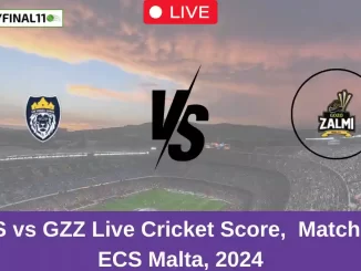 VLS vs GZZ Live Cricket Score, Match 71, ECS Malta, 2024