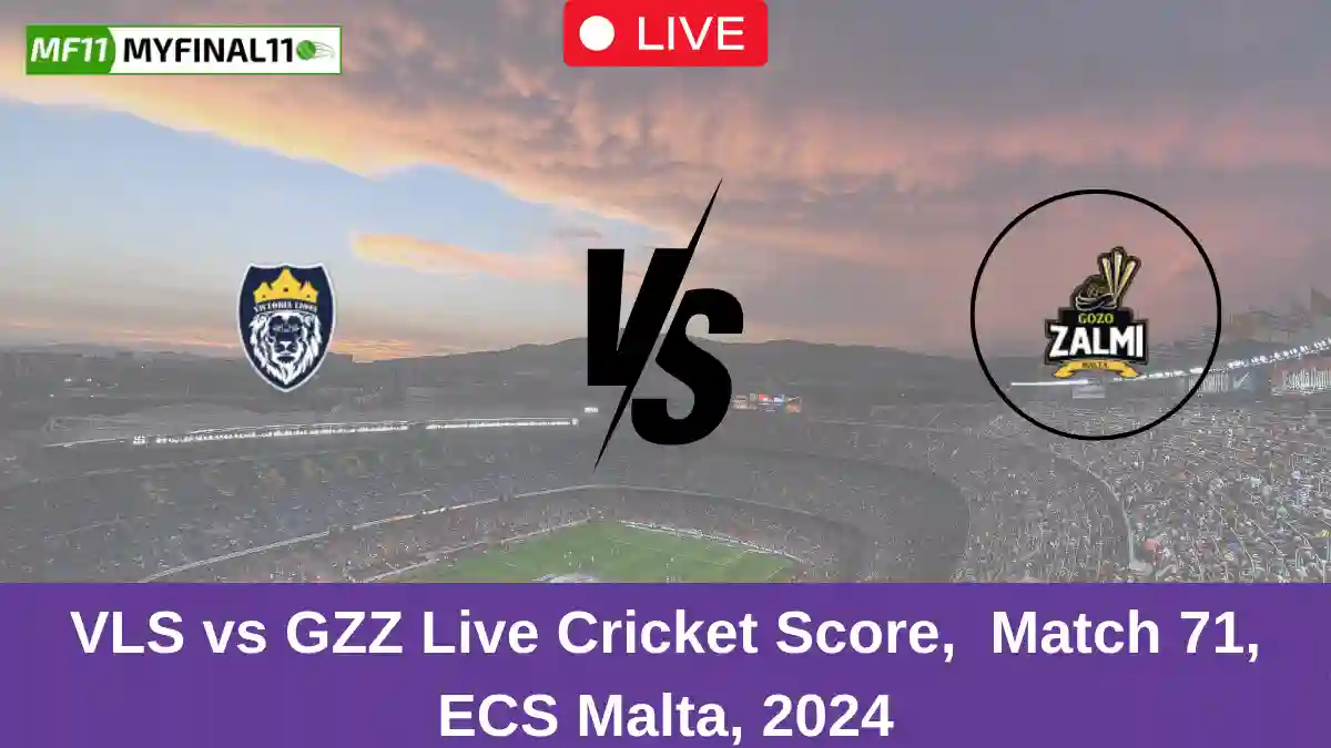 VLS vs GZZ Live Cricket Score, Match 71, ECS Malta, 2024