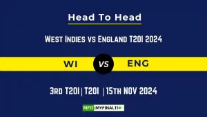 WI vs ENG Player Battle, Head to Head Team Stats, Team Record