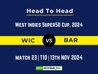 WIC vs BAR Player Battle, Head to Head Team Stats, Team Record