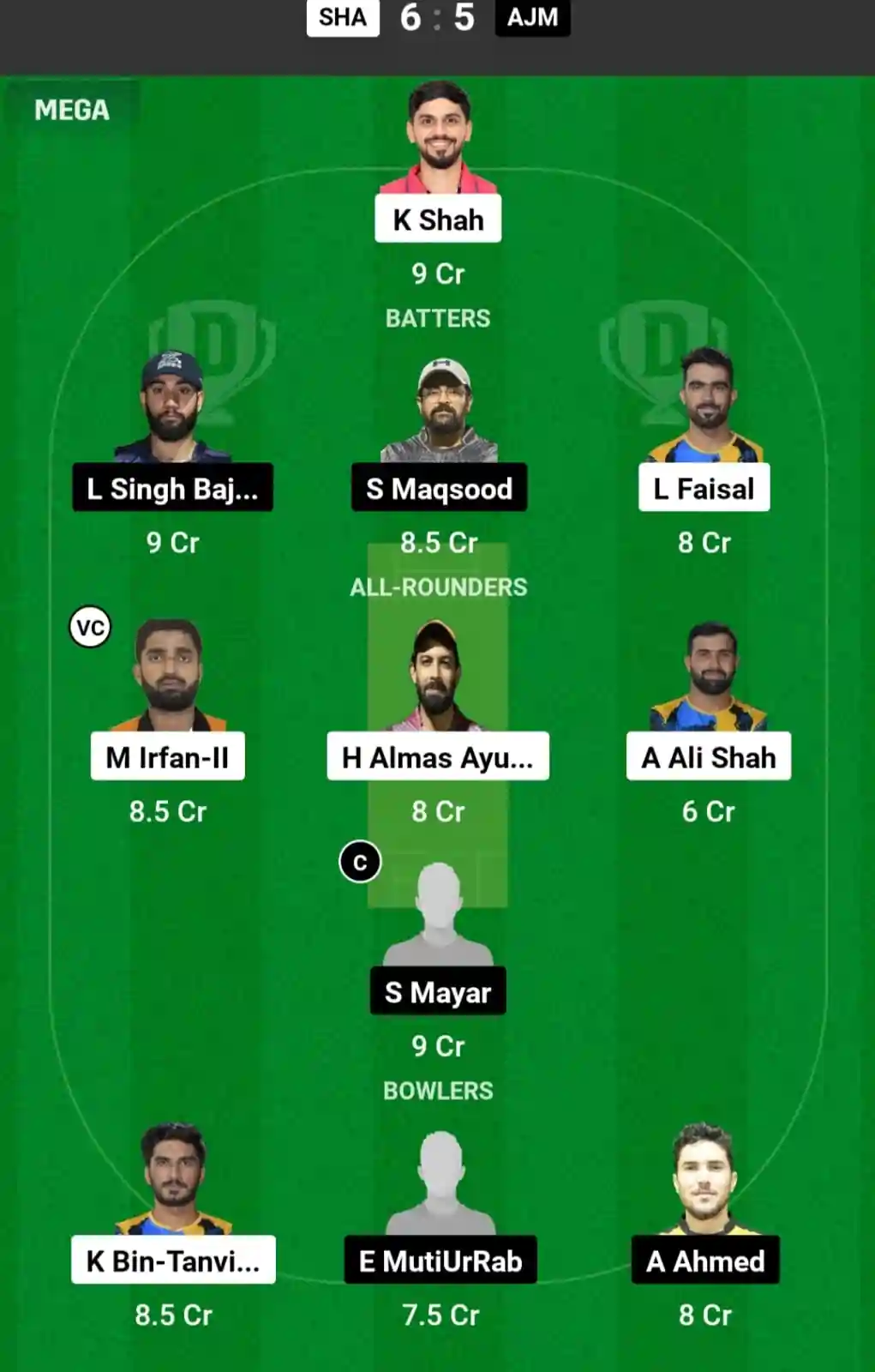 SHA vs AJM Dream11 Prediction Today: Match 19 Pitch Report, and Key Player | Emirates D20 Tournament 2024