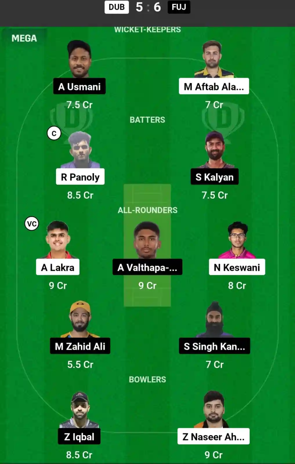 DUB vs FUJ Dream11 Prediction Today: Match 20 Pitch Report, and Key Player | Emirates D20 Tournament 2024