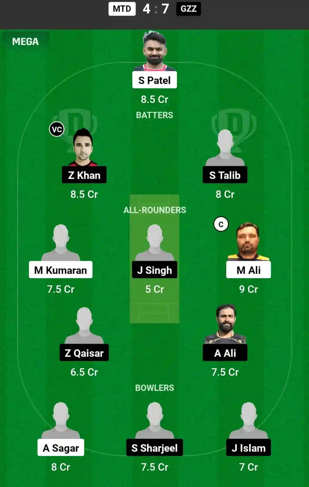 MTD vs GZZ Dream11 Prediction Today: Match 58 Pitch Report, and Key Player | ECS T10 Malta 2024