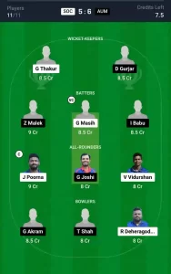 SOC vs AUM Dream11 Prediction Today: Match 61 Pitch Report, and Key Player | ECS T10 Malta 2024