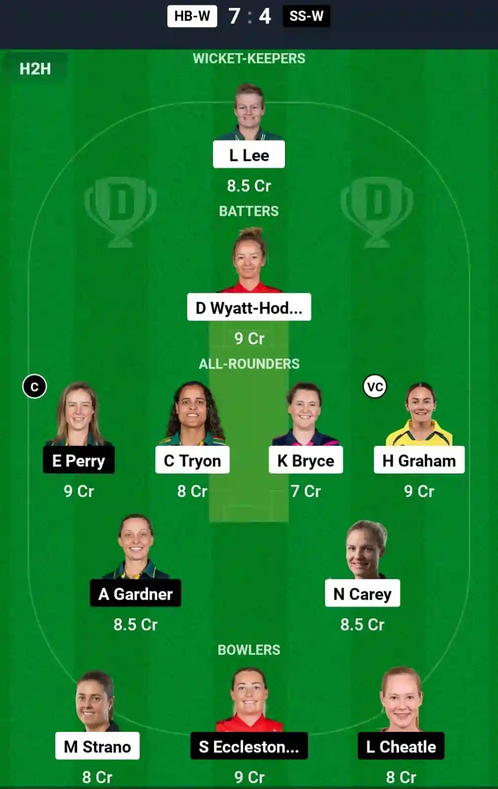 HB-W vs SS-W Dream11 Prediction Today: Match 15 Pitch Report, and Key Player | Women's Big Bash League 2024