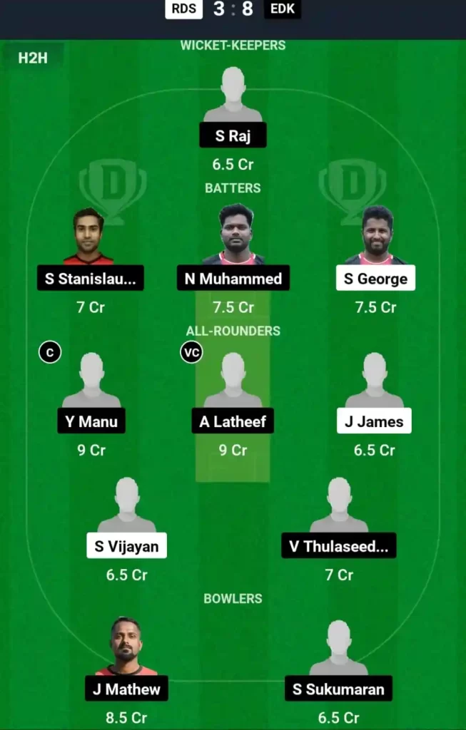 RDS vs EDX Dream11 Prediction Today: Match 70 Pitch Report, and Key Player | ECS T10 Malta 2024