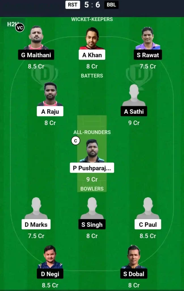 RST vs BBL Dream11 Prediction Today: Match 82 Pitch Report, Playing11 and Stats | ECS T10 Malta 2024