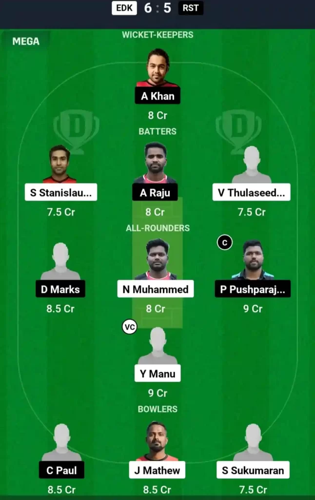 EDK vs RST Dream11 Prediction Today: 1st Semi Final Pitch Report, Playing11 and Stats | ECS T10 Malta 2024