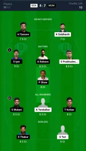 GOA vs MUM Dream11 Prediction Today: Group E Pitch Report, Playing11 and Stats | Indian Domestic T20 Trophy 2024