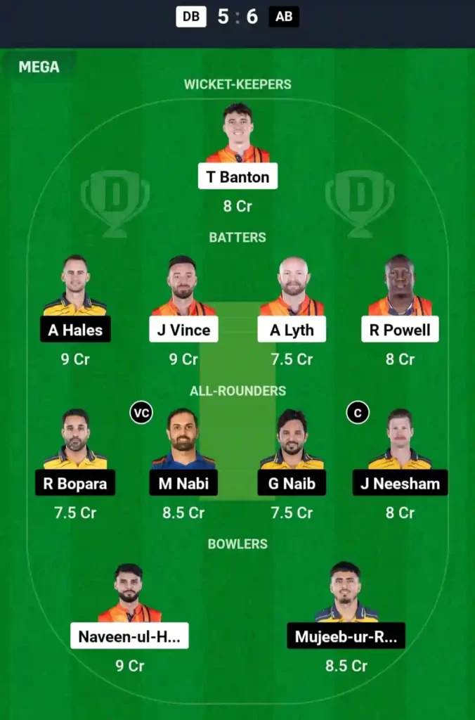 DB vs AB Dream11 Prediction Today: Match 13 Pitch Report, Playing11 and Stats | Abu Dhabi T10 League 2024