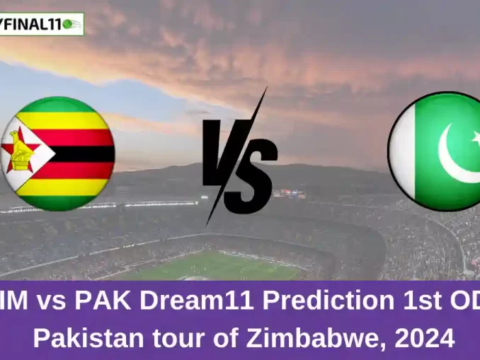 ZIM vs PAK Dream11 Prediction 1st ODI, Pakistan tour of Zimbabwe, 2024