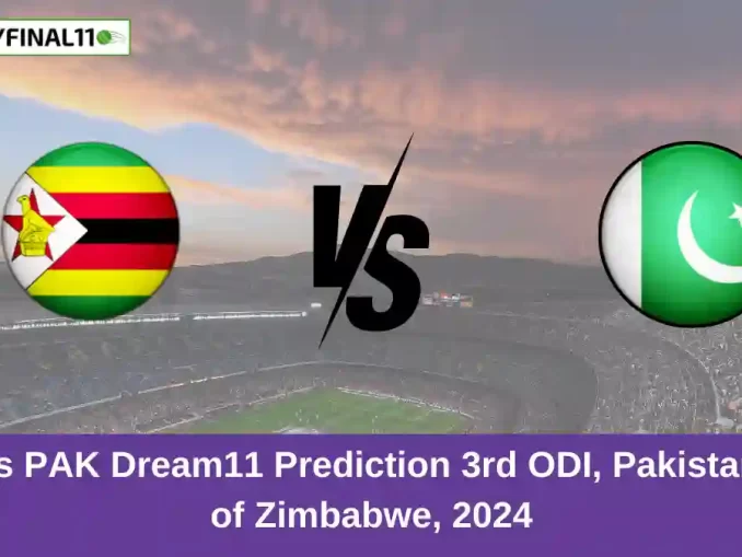 ZIM vs PAK Dream11 Prediction 3rd ODI, Pakistan tour of Zimbabwe, 2024