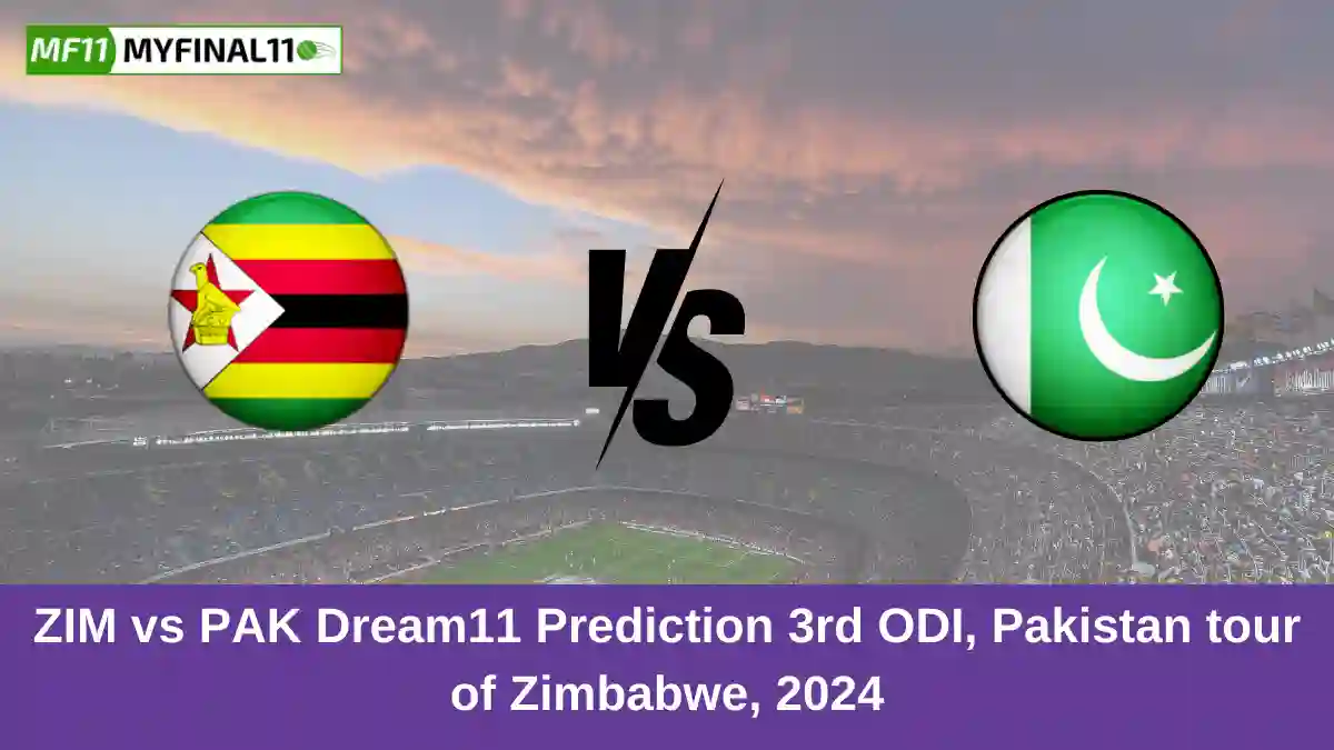 ZIM vs PAK Dream11 Prediction 3rd ODI, Pakistan tour of Zimbabwe, 2024