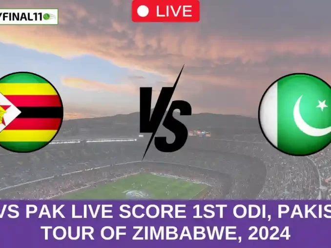 ZIM vs PAK Live Score 1st ODI, Pakistan tour of Zimbabwe, 2024