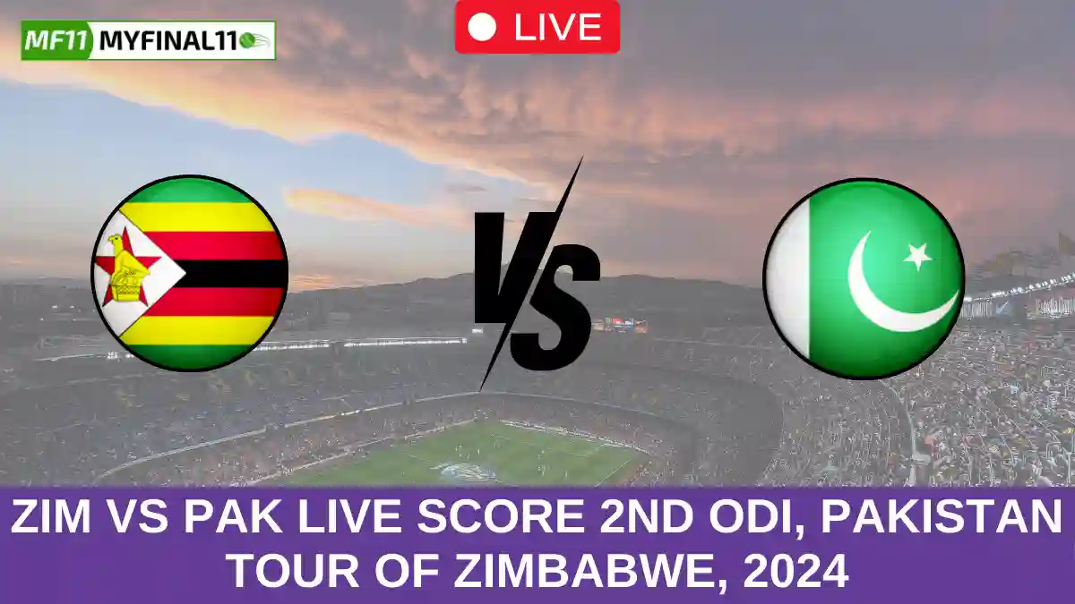 ZIM vs PAK Live Score 2nd ODI, Pakistan tour of Zimbabwe, 2024