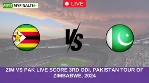 ZIM vs PAK Live Score 3rd ODI, Pakistan tour of Zimbabwe, 2024