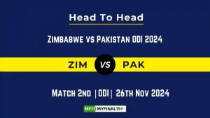 ZIM vs PAK Player Battle, Head to Head Team Stats, Team Record - Zimbabwe vs Pakistan ODI 2024