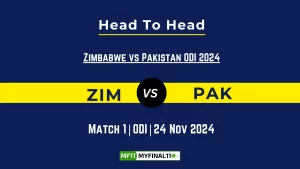 ZIM vs PAK Player Battle, Head to Head Team Stats, Team Record - Zimbabwe vs Pakistan ODI 2024