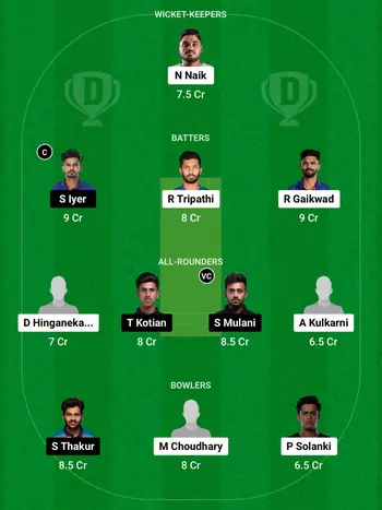 MAH vs MUM Dream11