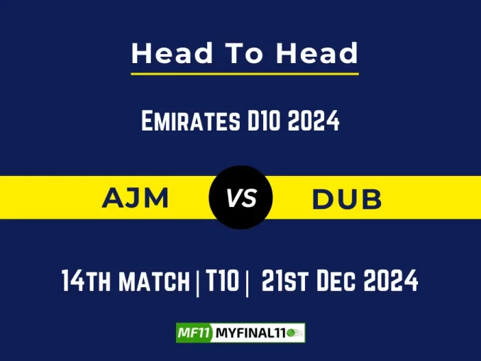 AJM vs DUB Player Battle, Head to Head Team Stats, Player Record