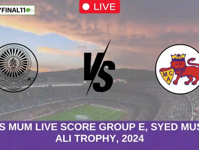 AND vs MUM Live Score Group E, Syed Mushtaq Ali Trophy, 2024