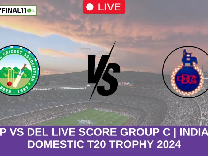 AP vs DEL Live Score Group C Indian Domestic T20 Trophy 2024