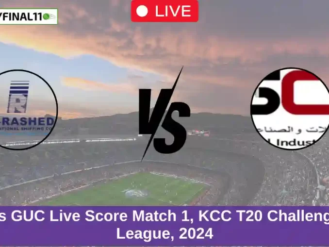 ARI vs GUC Live Score Match 1, KCC T20 Challengers B League, 2024