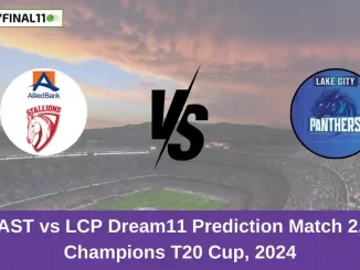 AST vs LCP Dream11 Prediction Match 2, Champions T20 Cup, 2024