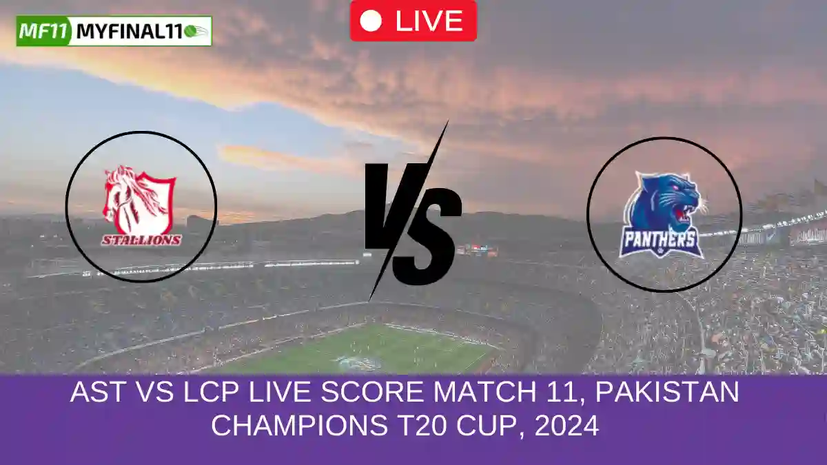 AST vs LCP Live Score Match 11, Pakistan Champions T20 Cup, 2024