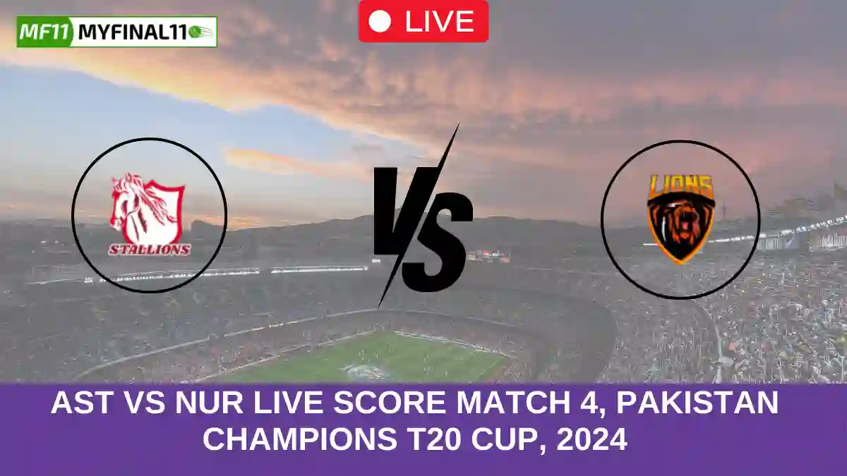 AST vs NUR Live Score, Match 4 Pakistan Champions T20 Cup.