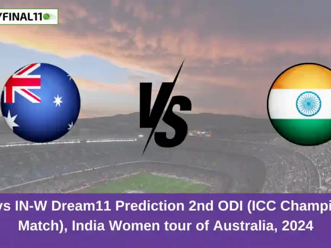 AU-W vs IN-W Dream11 Prediction 2nd ODI (ICC Championship Match), India Women tour of Australia, 2024