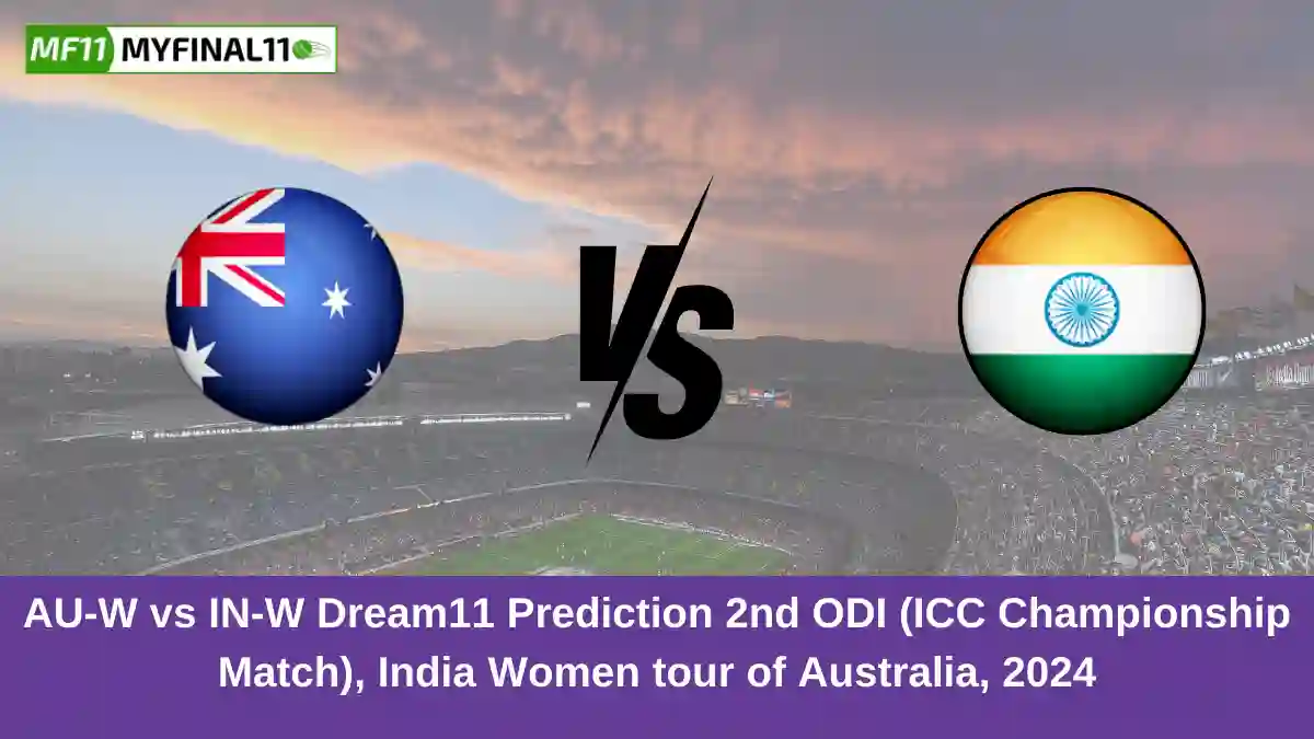 AU-W vs IN-W Dream11 Prediction 2nd ODI (ICC Championship Match), India Women tour of Australia, 2024