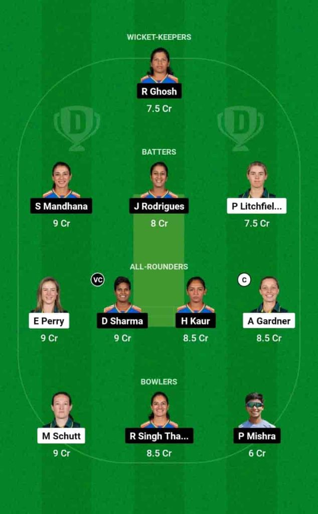 AU-W vs IN-W Dream11 Prediction Today 2nd ODI (ICC Championship Match) Pitch Report, Playing11 and Stats Australia Women vs India Women ODI 2024