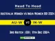 AU-W vs IN-W Player Battle, Head to Head Team Stats, Team Record - Australia Women vs India Women ODI 2024